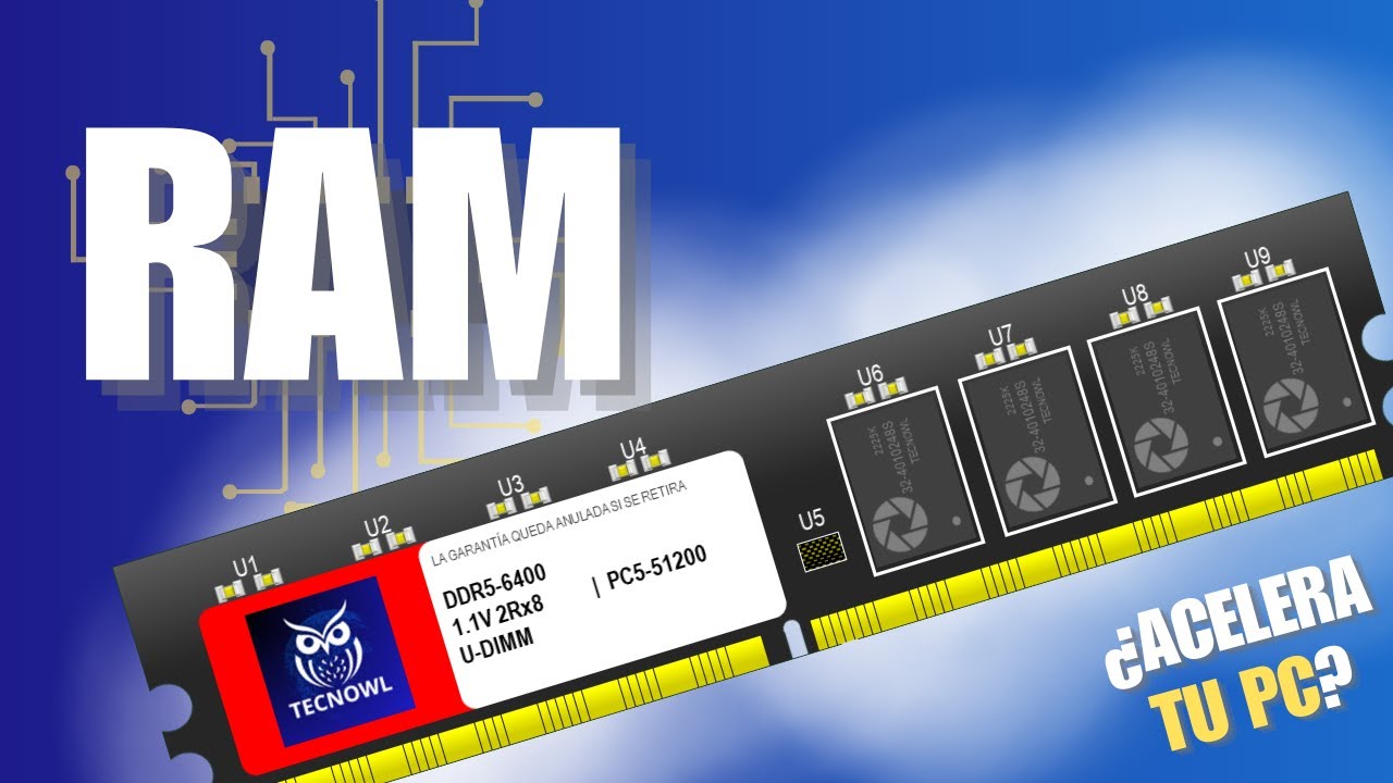 QUÉ ES la MEMORIA RAM y CÓMO FUNCIONA | TIPOS, FUNCIONAMIENTO y VELOCIDAD