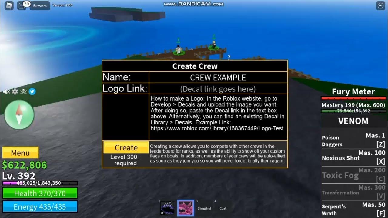 How To Create A Crew Logo in Blox Fruits (Get Decal Link) 