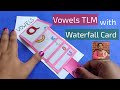Vowels tlm with waterfall card  vowels tlm  english vowels tlm for primary school  tlm