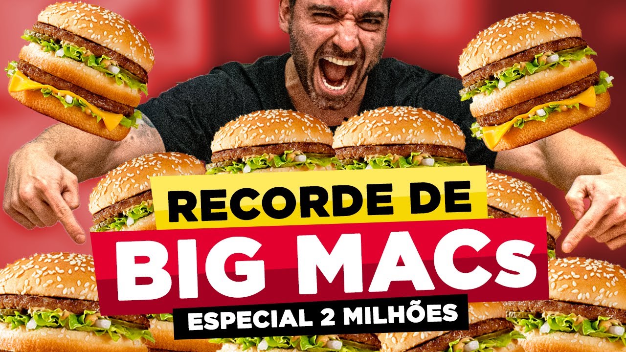 BREAKING MY BIGMAC RECORD!! 13.5 LBS [2 MILLION SPECIAL] - YouTube