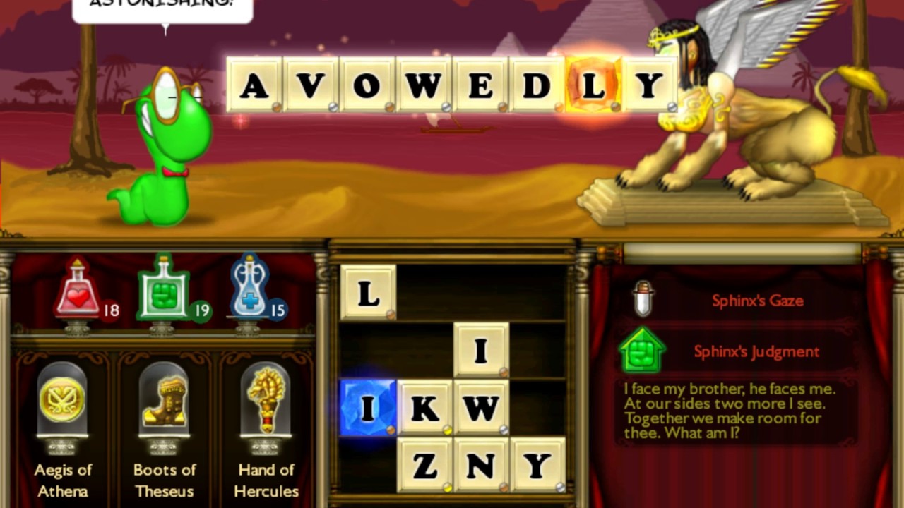 Bookworm Adventures 14 Book 2 Chapter 4 Riddle of the Sphinx 🎮 James