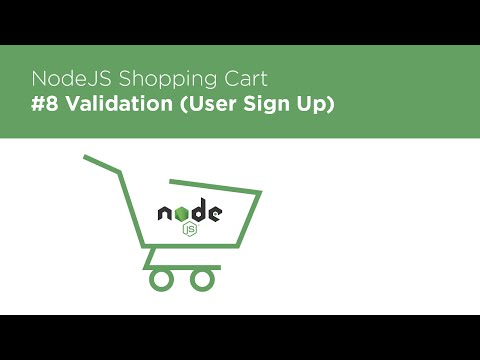 NodeJS / Express / MongoDB - Build a Shopping Cart - #8 Validation