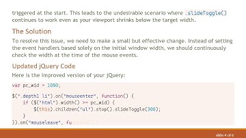 Fixing jQuery .slideToggle() for Responsive Design Issues
