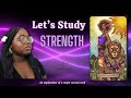 Strength card in major arcana | #tarotstudy | learn the tarot with me