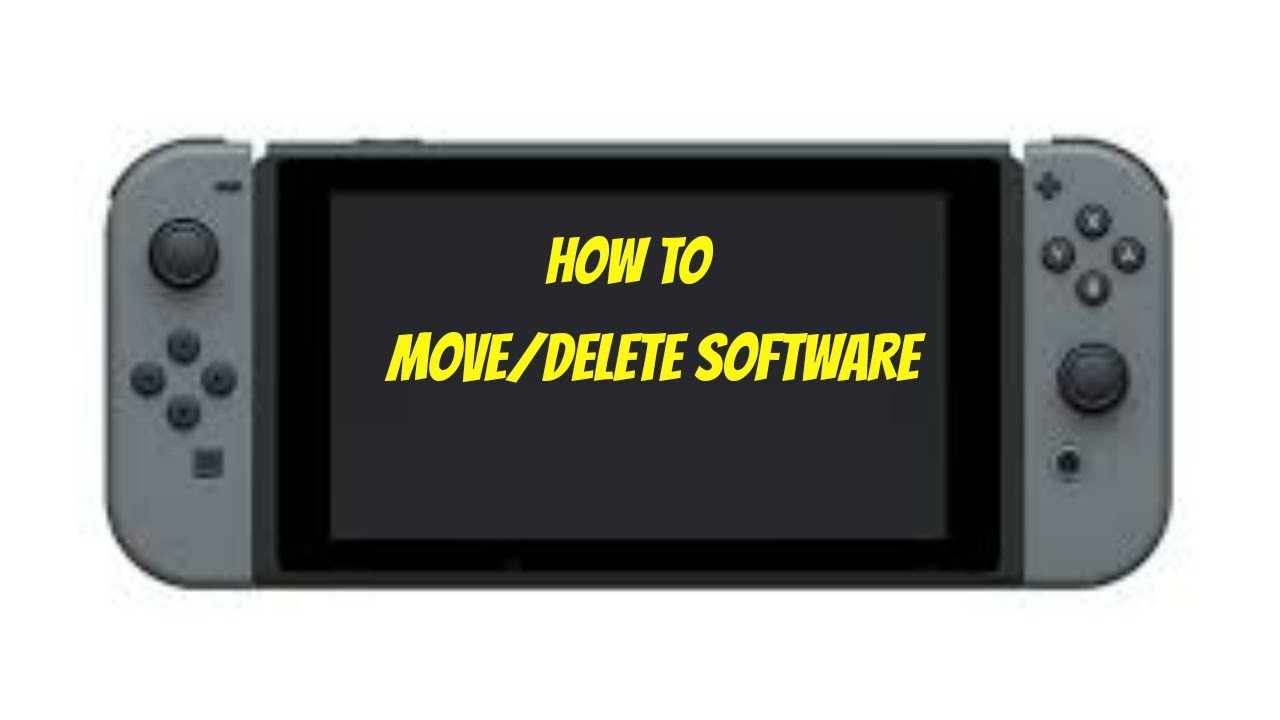 How To: Move/Delete Software On The Nintendo Switch - YouTube