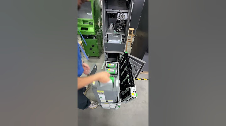 How does it work? This guy opens the ATM safe and takes the money.