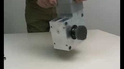 ATLANTA Servo-Worm Reducer Pinion Shaft Mounting