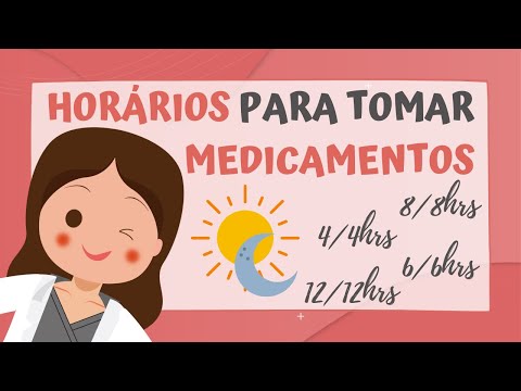 Divisão de horários para tomar medicamentos