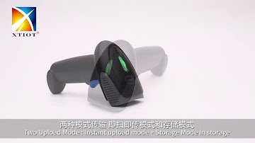 XT6400 Wireless Bluetooth Barcode Scanner 2.4G USB Transmission for Mobile and Computer