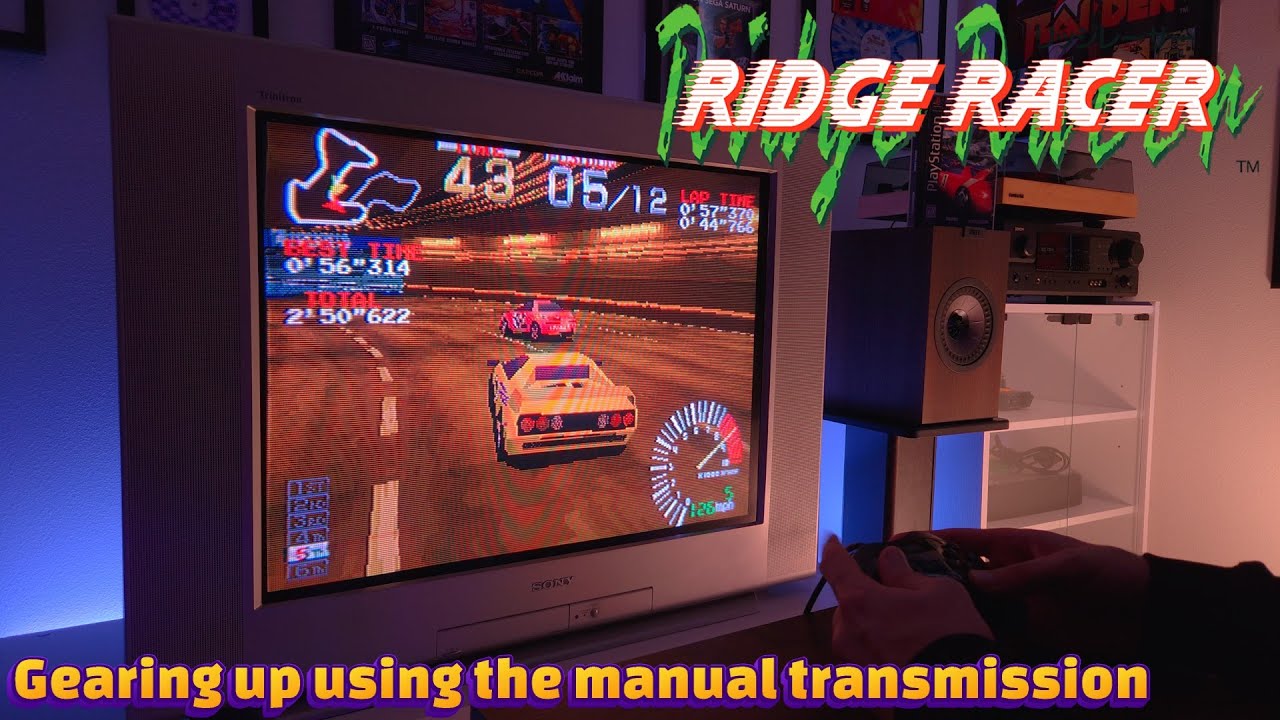 Ridge Racer PS1 - Gearing up using the Manual Transmission