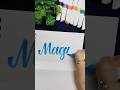 How To Do Calligraphy Easily? 🩵#calligraphy #lettering #magic #ElegantScripts