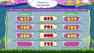 Learn Grade 2 - Maths - Numbers 701 to 800