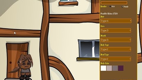 The Perfect Game - Main Menu, Character Creation Godot