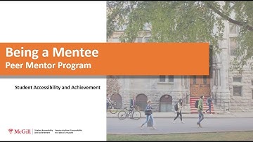 Being a Mentee - Peer Mentor Program