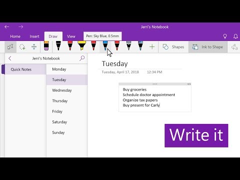 ვიდეო: როგორ ჩავსვა სამუშაოების სია OneNote-ში?