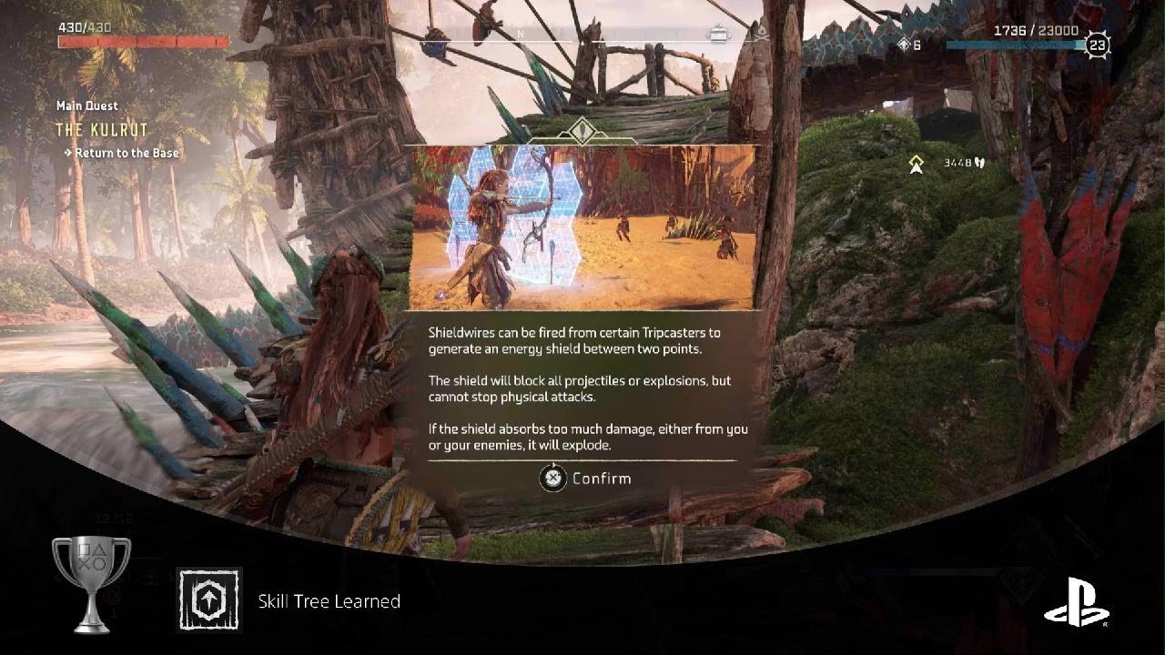 Horizon Forbidden West skill  tree learned trophy