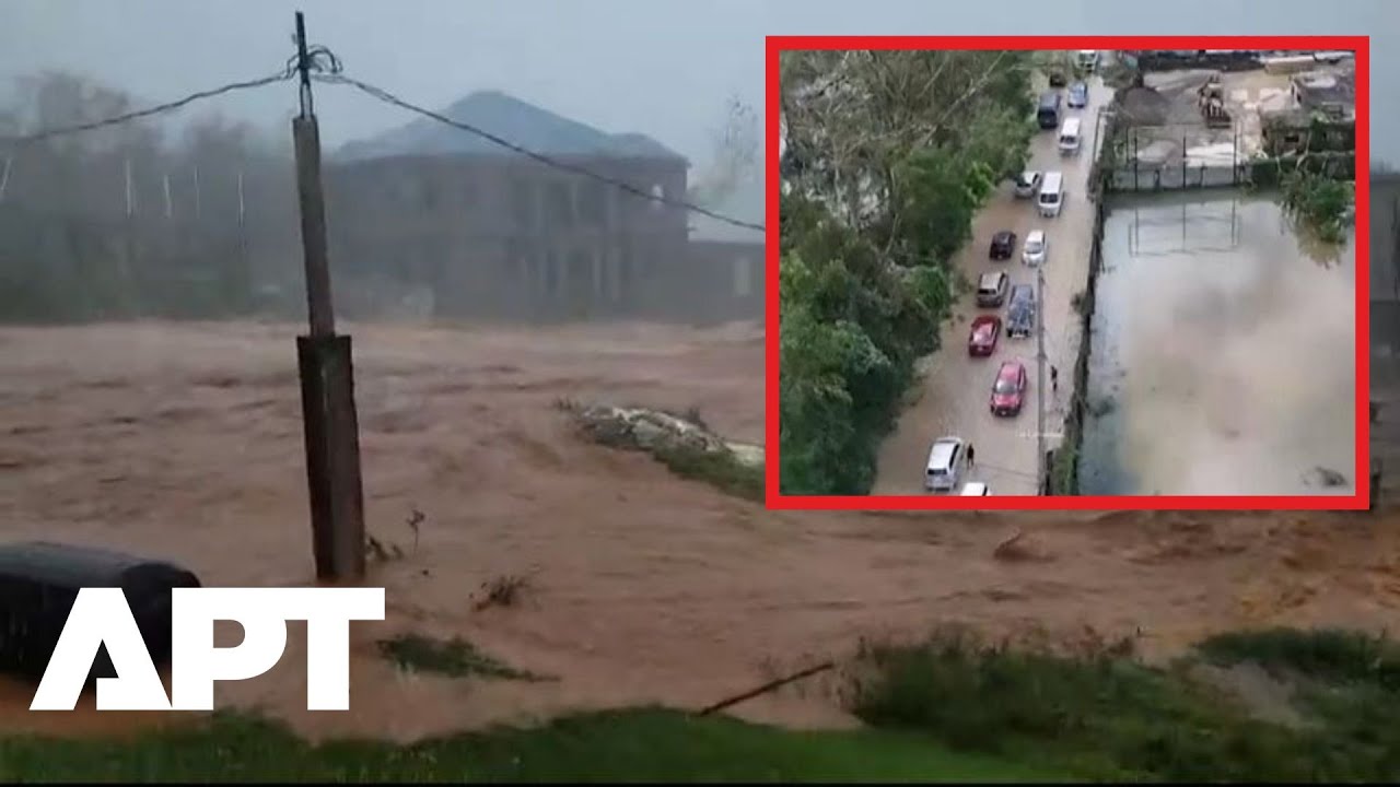 Drone Footage Shows Flooded Roads in Jamaica’s St. Elizabeth Parish After Hurricane Melissa | APT