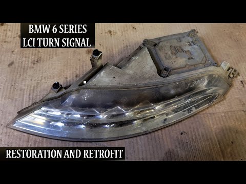 How to facelift BMW E63 6 Series (LCI Front Turn Indicators Restoration)