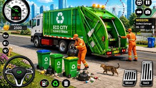 Garbage Trash Truck Realistic Simulator 3D City Road Garbage Dumper Truck Games - Android GamePlay screenshot 1