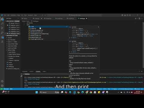 Learn Python S1, CH1: Printing