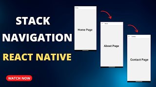 Stack Navigation in React Native | Stack Navigation tutorial | DevWithMalik