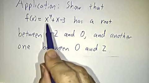 The Intermediate Value Theorem