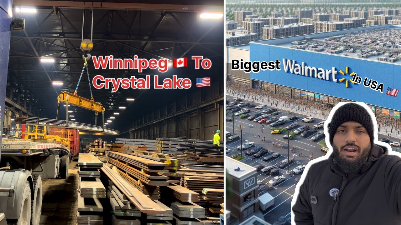 Winnipeg 🇨🇦 to Crystal Lake 🇺🇸 | Biggest Walmart I have Ever seen and They have everything | Vlog 37