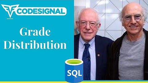 "Grade Distribution" - Codesignal #09 - MySQL Solution