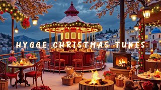 Hygge Winter Jazz Café Ambience | Snowy Coffee Shop Christmas Smooth Music Vibes