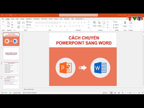 Cách chuyển PowerPoint sang Word đơn giản nhanh nhất | Thủ thuật tin học