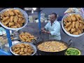 Best hyderabad street food ever  mirchi bajji recipe  indian popular street food  chethan foodies