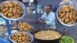 Best Hyderabad STREET FOOD Ever | Mirchi Bajji Recipe | Indian Popular Street Food | Chethan Foodies