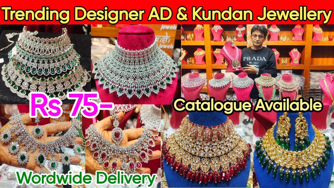 Latest Designer Bridal AD & Kundan Jewellery Collection | Exclusive Trendy Bridal Jewellery 2023