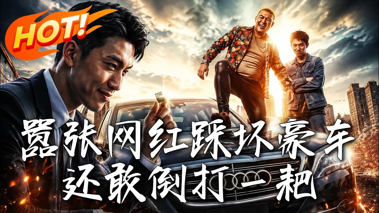 惡霸網紅踩豪車遭反殺