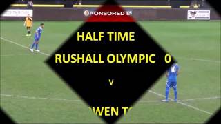 Rushall Olympic v Halesowen Town  FA TROPHY 1st Q Round
