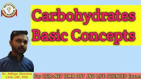 Carbohydrates Basic Concepts| Biomolecules| By Dr. Aditya Sharma for CSIR-NET ICMR DBT JNU EXAMS