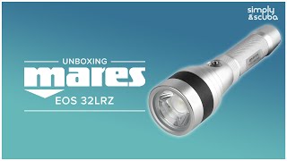 Mares EOS 32LRZ Dive Torch | Unboxing | @simplyscuba