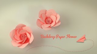 DIY Paper Flower Backdrop Tutorial | Making Paper FLower Step by Step
