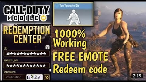 *June 2021* Call Of Duty Mobile 2021 New Redeem Code | Cod Mobile Redeem Code Garena