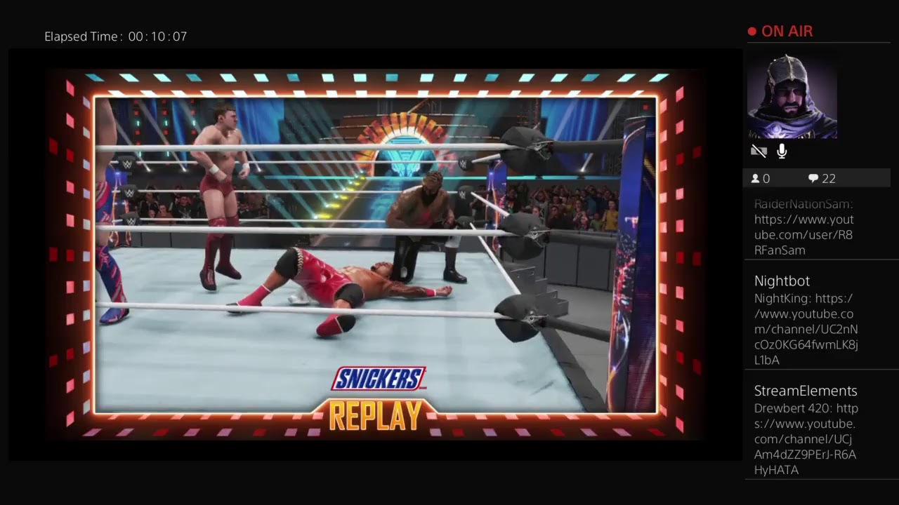 WWE 2K19 6Man Over The Top Rope (WrestleMania 33) YouTube