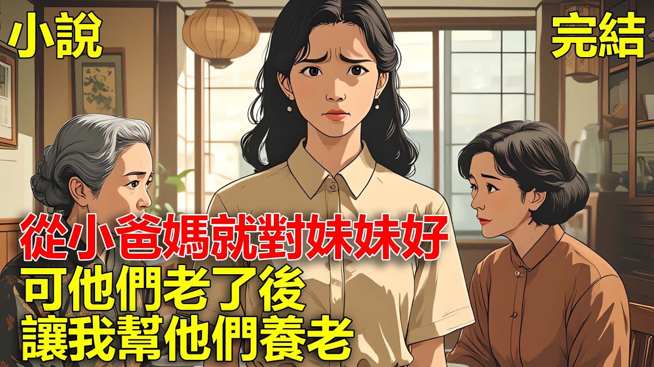 妹妹聰明漂亮，而我長的一般，爸媽對妹妹好，我也能理解，可如今我媽卻說讓我幫她養老！