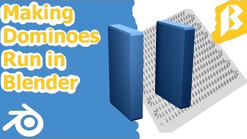 Making Domino Run In Blender