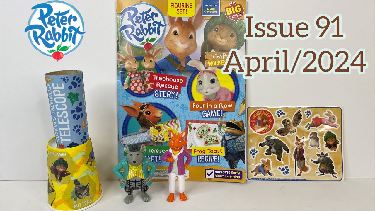 Peter Rabbit magazine, issue 91, April/2024, with Mr Tod and Sammy