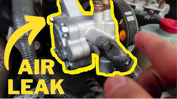 Honda Power steering air leak(bubbles in the system)