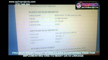 OCCT  A ONE CLASS CLUSTERING TREE FOR IMPLEMENTING ONE TO MANY DATA LINKAGE