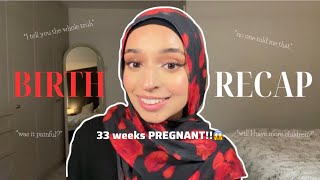 I gave birth at 33 WEEKS: NICU, unmedicated, first time mum