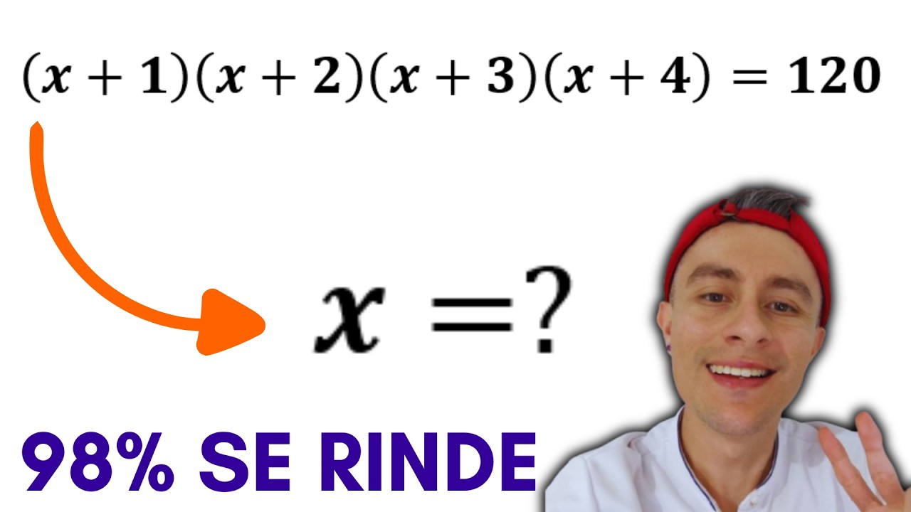 98% SE RINDE , ¿ ERES CAPAZ DE RESOLVERLO? | HALLA X