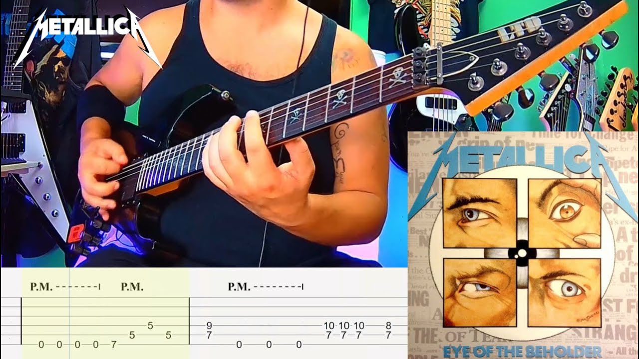 Eye of the Beholder – Metallica | Full Guitar Cover with TAB On Screen