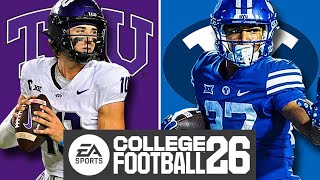 TCU at BYU - Week 12 Simulation (EA College Football 26)