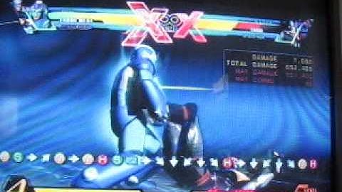 UMVC3 Frank Lv. 4/5 100% combo (1 command grab reset)